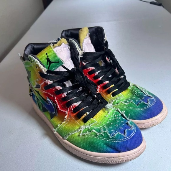 Air Jordan 1 Retro High J Balvin Pre-Owned Sz 8.5 NO BOX - Picture 12 of 13